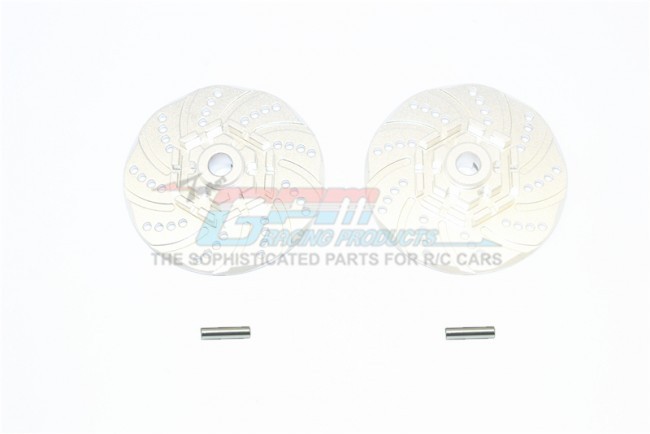 Gpm TXMS010D+2MM Aluminum +2mm Hex Brake Disk 1/10 Traxxas Maxx Monster Silver