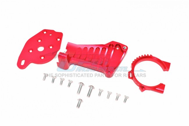 Gpm TXMS018 Aluminum Motor Mount 1/10 Rc Traxxas Maxx Monster Red