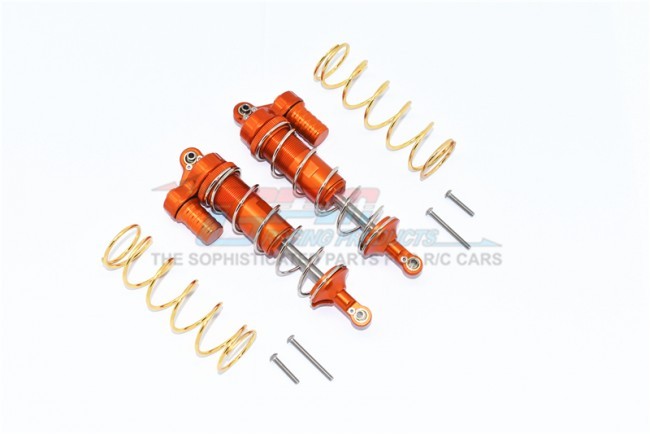 Gpm TXMS125F/R/L Aluminum Front/rear L-shape Piggy Back Spring Dampers 125mm 1/10 4wd Maxx Monster Truck -89076 Orange