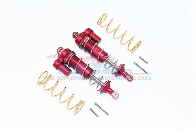 Gpm TXMS125F/R/L Aluminum Front/rear L-shape Piggy Back Spring Dampers 125mm 1/10 4wd Maxx Monster Truck -89076 Red