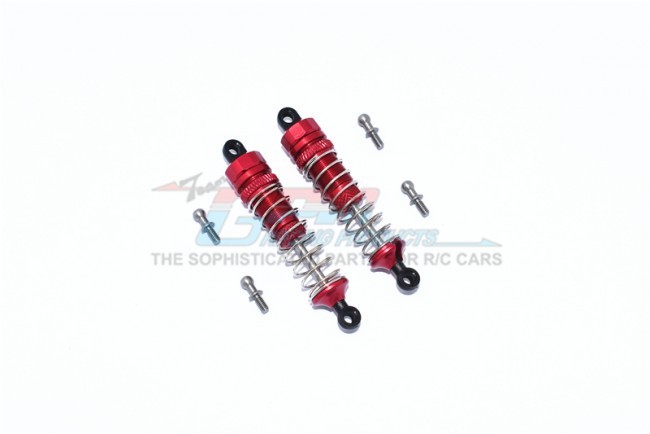 Gpm TET359F/RA Aluminum Front/rear Spring Dampers 59mm For Traxxas Teton Red