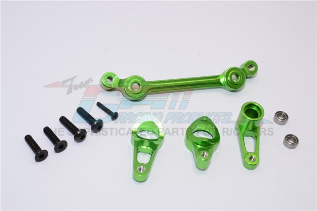 Gpm MT8048 Alloy Steering Assembly With Bearings Team Losi Mini Eight Truggy Green