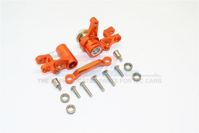 Gpm XO048 Aluminium Steering Assembly With Bearings Traxxas Xo-01 Orange