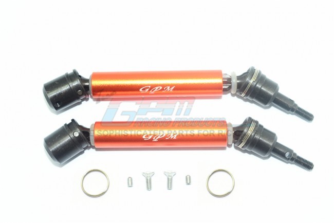 Gpm MAB108FRS Aluminium Front / Rear Cvd Drive Shaft 1/10 Arrma Big Rock Crew Cab 4x4 Orange