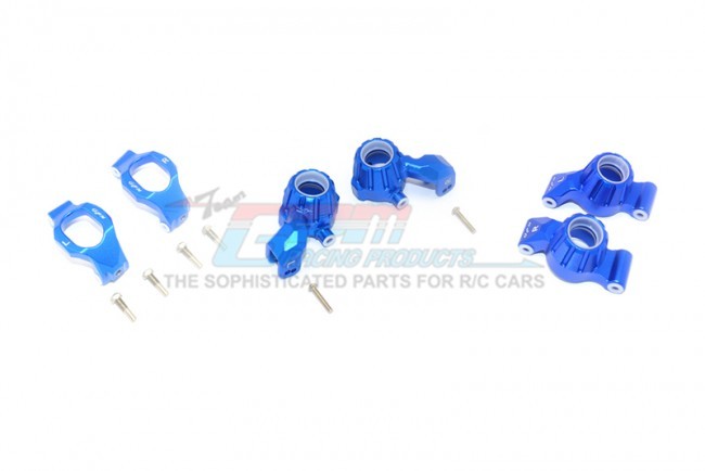 Gpm Racing TXMS192122 Aluminum Front C-hubs Front & Rear Knuckle Arms 1/10 Traxxas Maxx Monster Blue