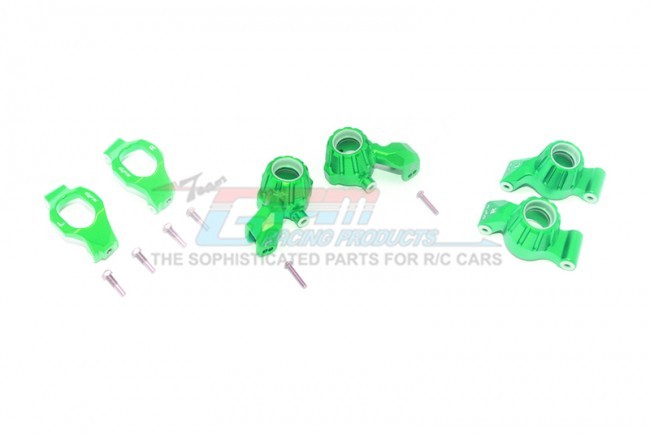 Gpm Racing TXMS192122 Aluminum Front C-hubs Front & Rear Knuckle Arms 1/10 Traxxas Maxx Monster Green