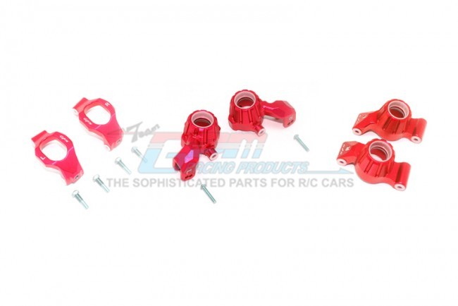 Gpm Racing TXMS192122 Aluminum Front C-hubs Front & Rear Knuckle Arms 1/10 Traxxas Maxx Monster Red