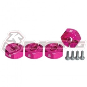 3racing 3rac-wx125  Wheel Adaptor (5mm) Pink
