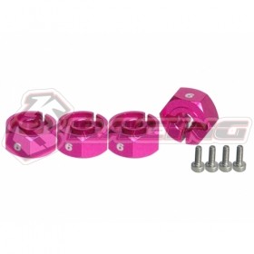 3racing 3rac-wx126 Wheel Adaptor (6mm) Pink