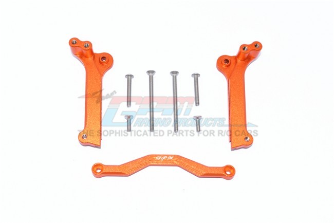 Gpm TXMS028 Aluminum Front Shock Mount 1/10 Rc Traxxas 4wd Maxx Monster Truck 89076 Orange