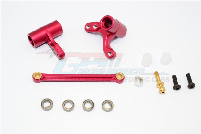 Gpm Racing BMT048 Alloy Steering Assembly With Bearings Hpi Racing Bullet Nitro 3.0 Red