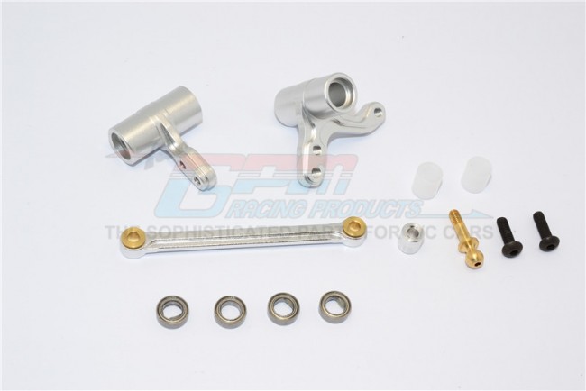 Gpm Racing BMT048 Alloy Steering Assembly With Bearings Hpi Racing Bullet Nitro 3.0 Silver