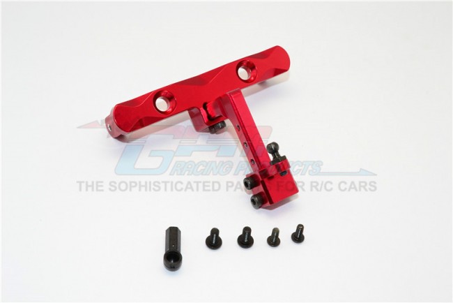 Gpm Racing SCX333R Alloy Adjustable Tow Hitch Axial Scx-10 Red