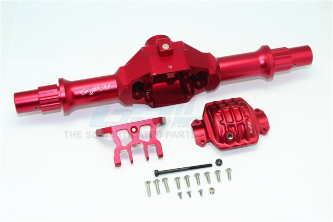 Gpm Racing YTL013LA S Aluminum Rear Gear Box ( With Cover ) 1/8 Rc Axial Yeti Xl Buggy Red