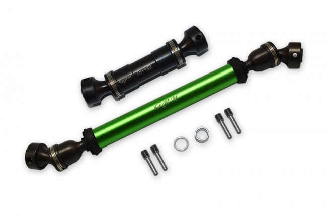 Gpm Er037sf-ar Steel Aluminum Front And Rear Drive Shaft Traxxas E-revo Monster Green