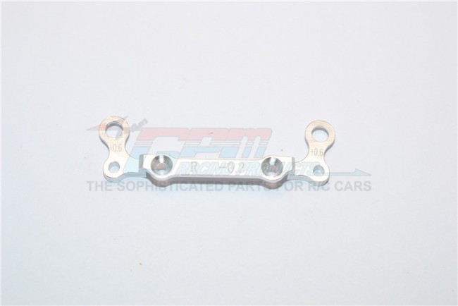 Gpm Racing Mza031r-0206 Alloy Rear Knuckle Arm Holder  (toe Out 0.2mm, Thick 0.6mm)  Kyosho Mini Z Awd Silver