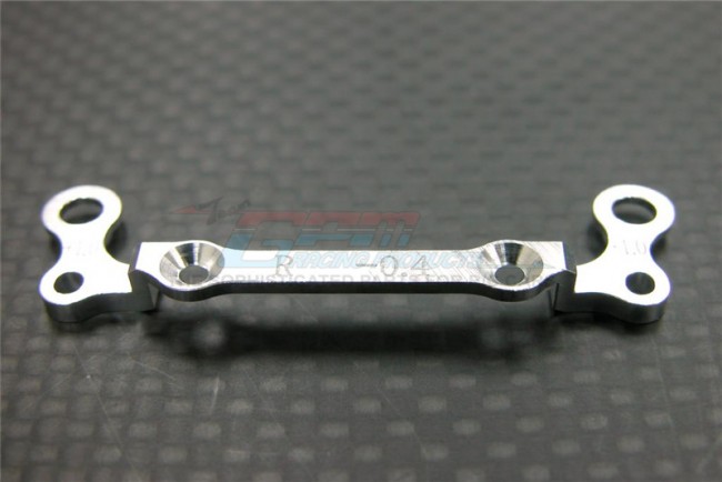 Gpm Racing Mza031r-0410 Alloy Rear Knuckle Arm Holder  (toe Out 0.4mm, Thick 1.0mm) Kyosho Mini Z Awd Silver