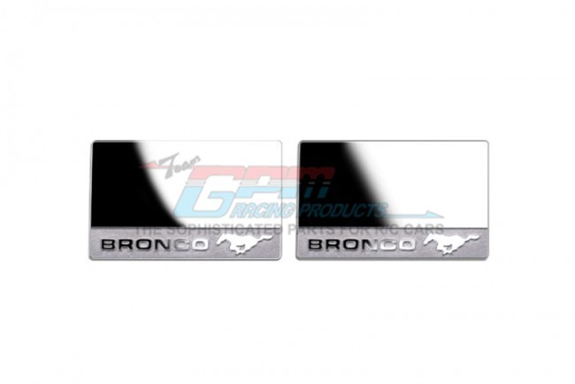 Gpm Racing TRX4ZSP35-OC Wing Mirrors For Trx-4 Ford Bronco Traxxas 1/10 Trx4 Defender Trail Crawler 