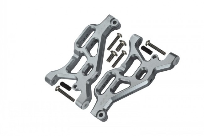 Gpm MAF055 Aluminum Front Lower Arms  Ar330503 For Arrma Typhon / Infraction / Limitless Silver