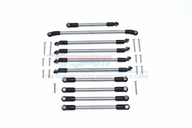 Gpm CP160S-OC-BEBK Stainless Steel Adjustable Tie Rods 1/10 4wd Capra 1.9 Unlimited Trail Buggy Axi0304 