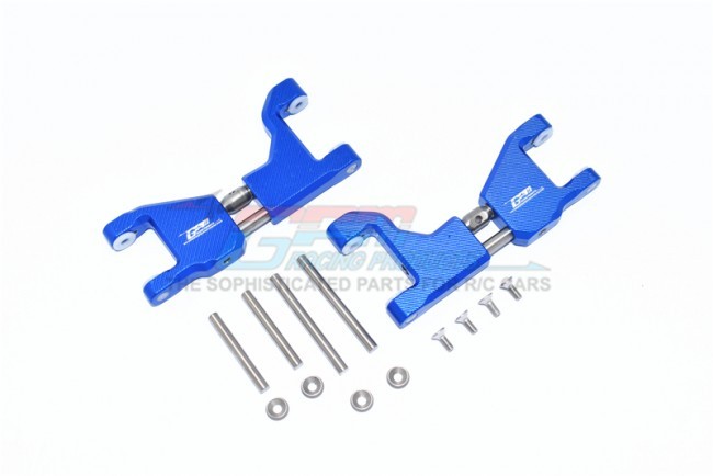Gpm TXMS054F/RS 8929 Aluminum Supporting Mount With Front / Rear Upper Arms 1/10 4wd Maxx Monster Truck -89076 Blue