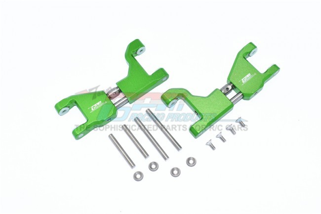 Gpm TXMS054F/RS 8929 Aluminum Supporting Mount With Front / Rear Upper Arms 1/10 4wd Maxx Monster Truck -89076 Green