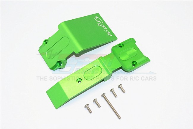 Aluminium Front Skid Plate  Traxxas E-revo Green