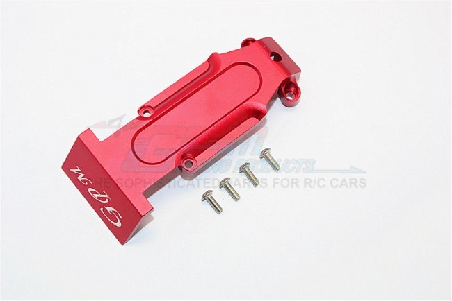 Aluminium Rear Skid Plate Traxxas E-revo Red