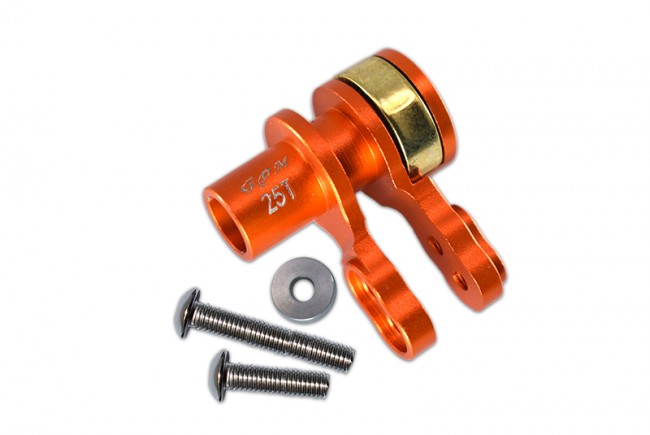 Gpm TXM025TSH Aluminum 25t Servo Horn W. Built-in Spring 1/5 Traxxas 6s 8s Rc Monster Truck Orange