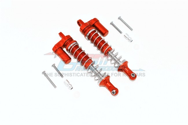 Gpm CP100F/R/L Alloy Front/rear L-shape Piggy Back Spring Dampers 100mm For 1/10 4wd Capra 1.9 Unlimited Trail Buggy-axi0304 Orange