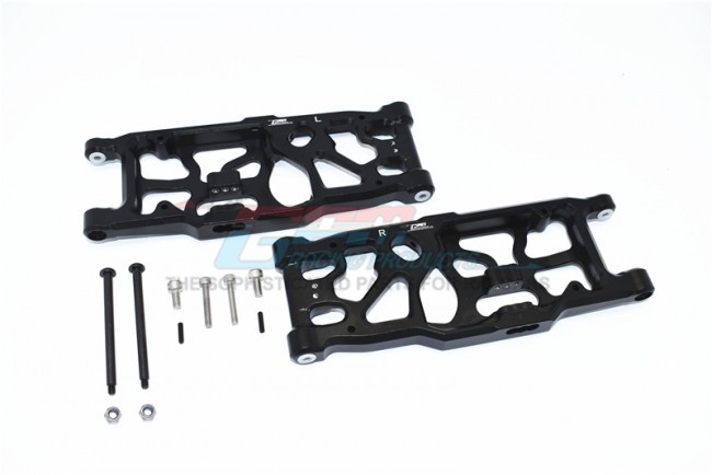 Gpm MAKX056 Aluminum Rear  Lower Arms Arrma 1/5 4wd Kraton 8s Blx Monster Truck Ara110002t1/t2 Black