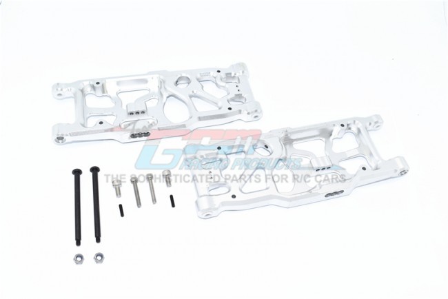 Gpm MAKX056 Aluminum Rear  Lower Arms Arrma 1/5 4wd Kraton 8s Blx Monster Truck Ara110002t1/t2 Silver