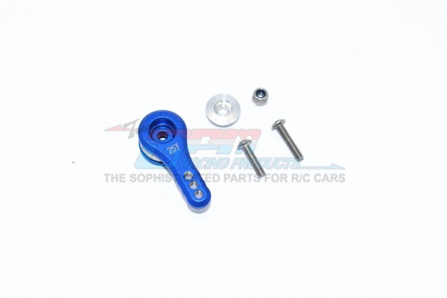 Gpm MAK025TA/3H Aluminum 25t Servo Horn W. Built-in Spring (3 Positioning Holes) Arrma 1/8 4wd Electric Talion 6s Blx  Ara106048 / Kraton 6s Blue