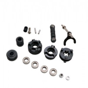 Hd 2 Speed Transmission Conversion Kit Gears Set  For 1/10 Axial Racing Scx10-ii Rock Crawler