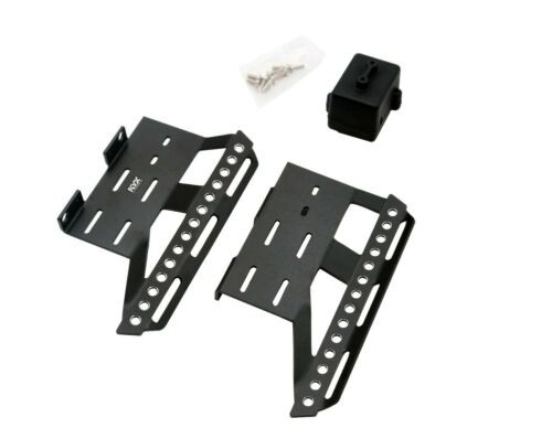 Alloy Metal Side Step Slider W/ Silicon Receiver Box For 1/10 Axial Racing Scx10-ii Rock Crawler 