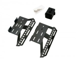 Alloy Metal Side Step Slider W/ Silicon Receiver Box For 1/10 Axial Racing Scx10-ii Rock Crawler