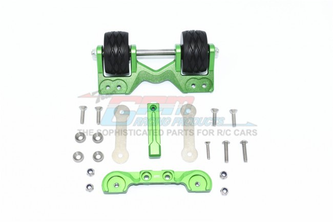 Gpm TXMS040R Aluminum Rear Adjustable Wheelie 1/10 4wd Traxxas Maxx Monster Truck 89076 Green