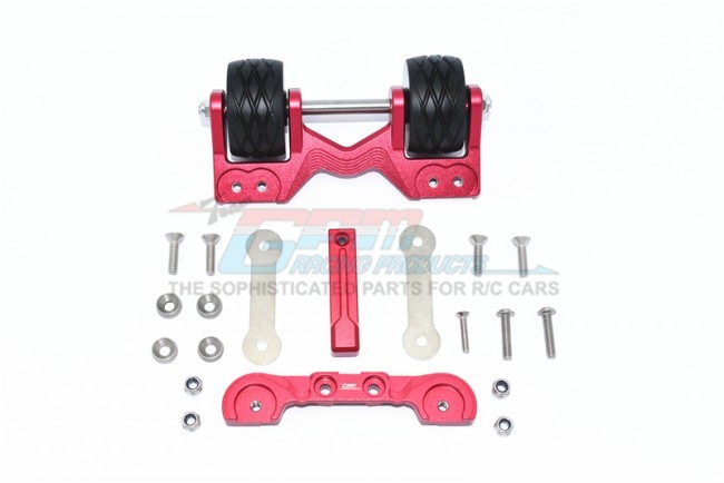 Gpm TXMS040R Aluminum Rear Adjustable Wheelie 1/10 4wd Traxxas Maxx Monster Truck 89076 Red