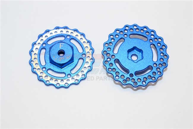 Aluminium Front Wheel Hex With Brake Disk Axial-1/18 Yeti Jr Blue