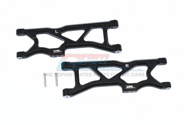 Gpm MAKS056 Aluminum Rear  Lower Arms Arrma 1/10 4wd Kraton 4x4 4s Blx Ara102690 Black