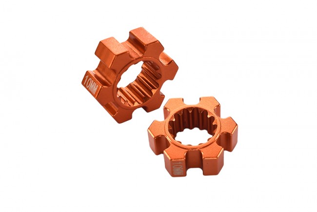 Gpm TXM010/10MM Aluminium Wheel Hex (10mm Thickness) For 6s Traxxas Xmaxx 6s 8s Monster Orange