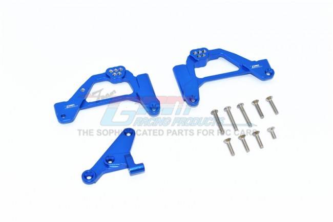 Gpm SCX3028 Alloy Front Shock Mount 1/10 Rc Axial Racing 1/10 4wd Scx10-iii Blue