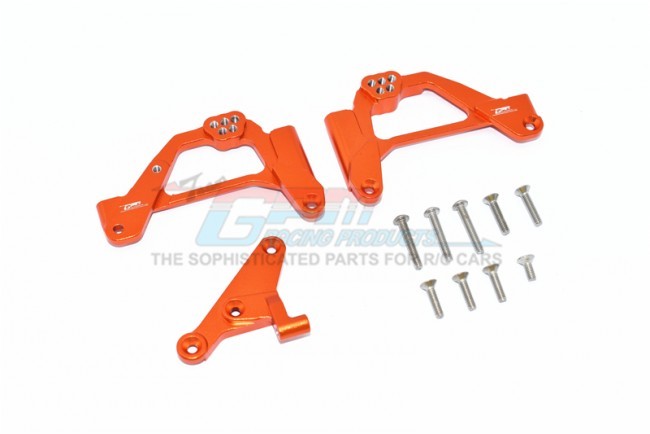 Gpm SCX3028 Alloy Front Shock Mount 1/10 Rc Axial Racing 1/10 4wd Scx10-iii Orange