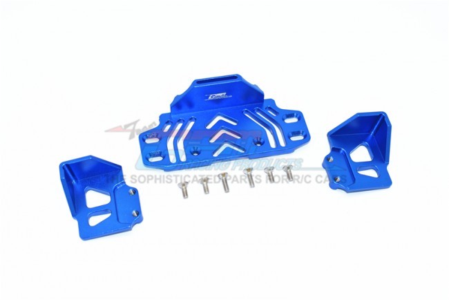 Gpm SCX30126R Alloy Rear Battery Holder 1/10 Rc Axial Racing 1/10 4wd Scx10-iii Blue