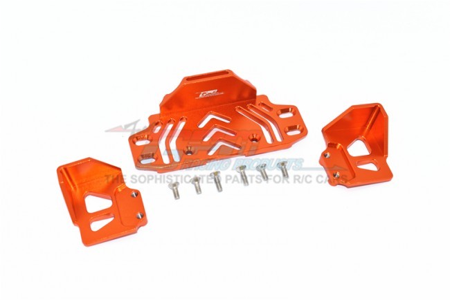 Gpm SCX30126R Alloy Rear Battery Holder 1/10 Rc Axial Racing 1/10 4wd Scx10-iii Orange
