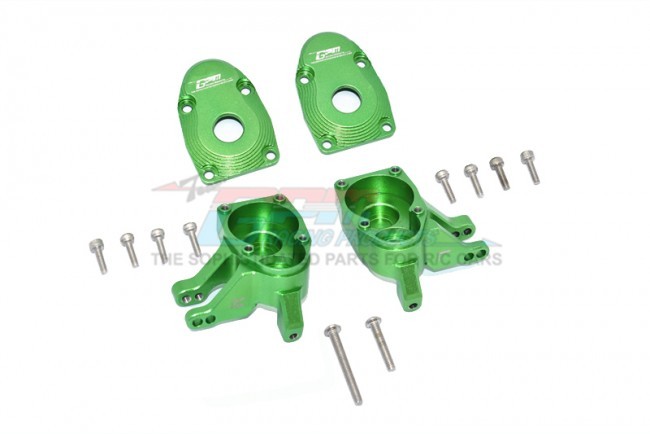 Gpm SCX3021 Aluminum Front Knuckle Arms Axial Racing Scx10 Iii / Capra 1.9 Unlimited Green
