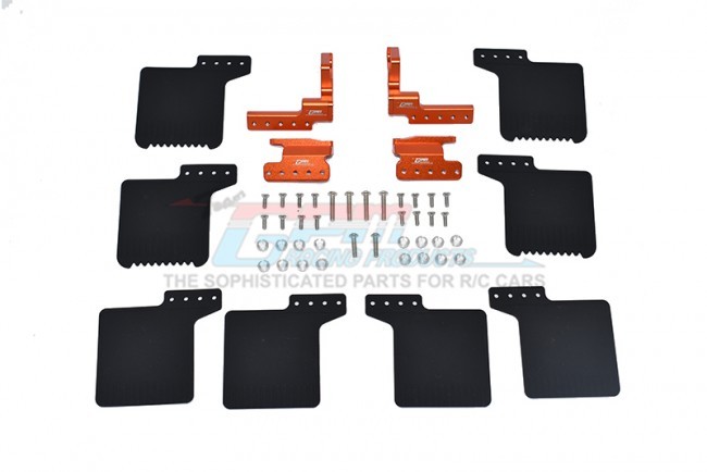 Gpm SCX3ZSP10 Scale Accessories: Mud Flap For Axial Racing Scx10 Iii Jeep Rock Crawler Orange