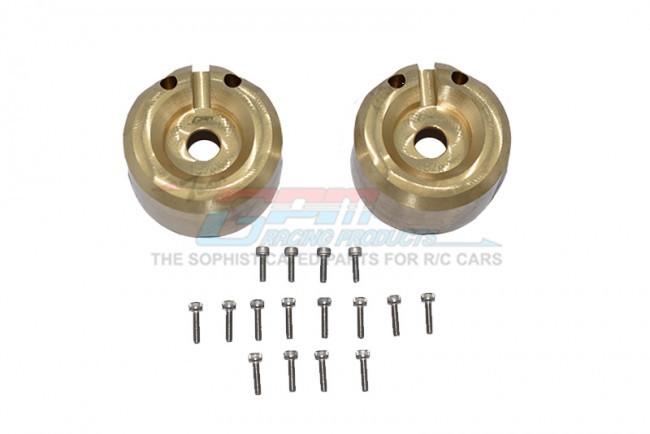 Gpm TRX4021XB-OC Brass Outer Portal Drive Housing Front Or Rear Heavy Edition  For Axial Racing 1/10 Rc Scx0 Iii Jeep 