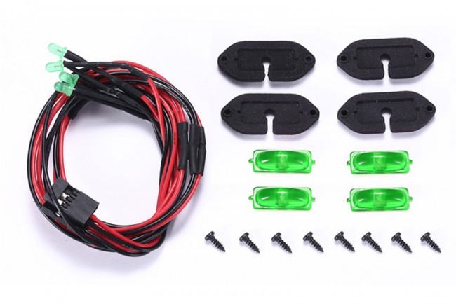 Gpm SCX3ZSP12 Scale Accessories: Rc Car Chassis Lights For Axial Racing Scx10 Iii Rock Crawler Green