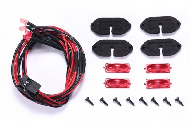 Gpm SCX3ZSP12 Scale Accessories: Rc Car Chassis Lights For Axial Racing Scx10 Iii Rock Crawler Red